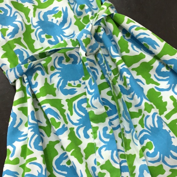 Vintage crab nautical print dress - Picture 2 of 8